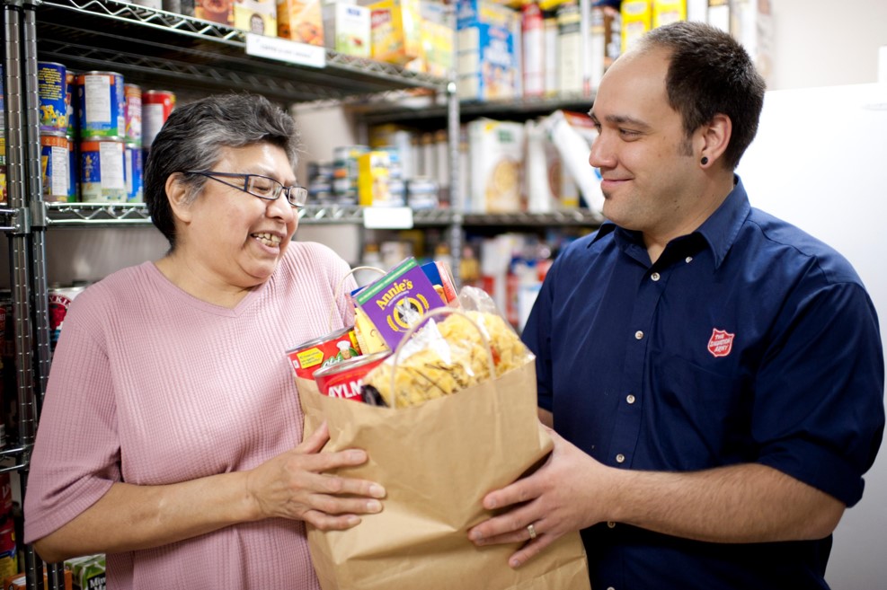 The Salvation Army provides food to over 1 million Canadians a year.